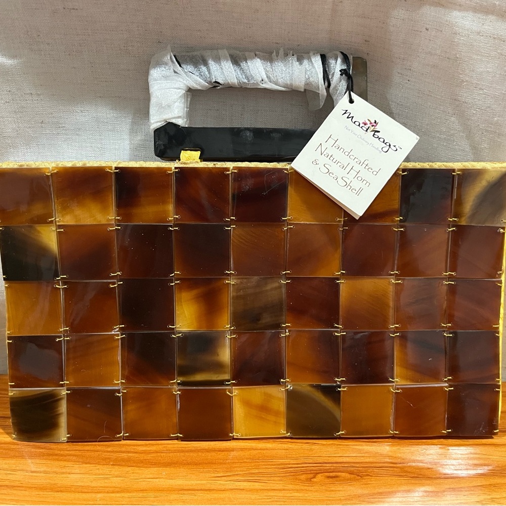 Hand made tortoiseshell clutch